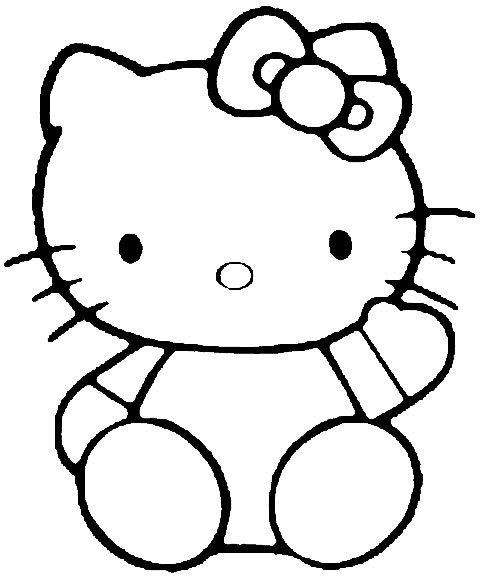 Riscos e Desenhos  Hello Kitty para colorir