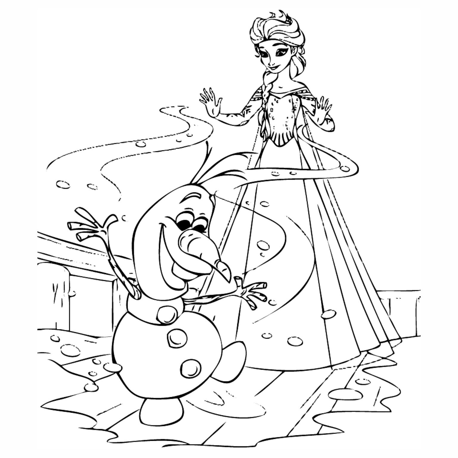 Como desenhar e pintar Olaf do filme Frozen da Disney 